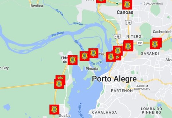 Mapa Interativo Mostra Bloqueios Em Rodovias Do RS Em Tempo Real