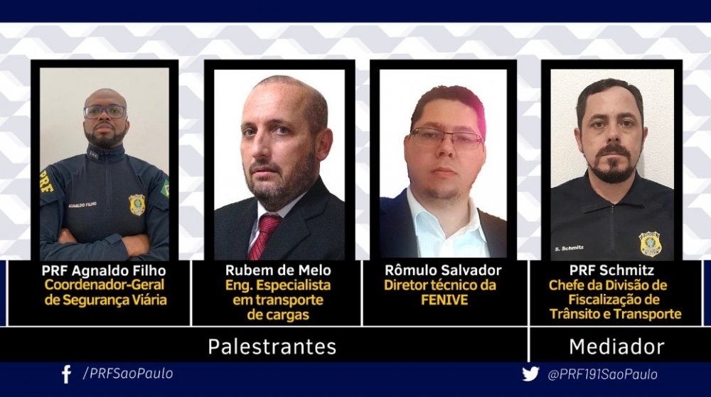 Não perca a live da PRF São Paulo sobre fiscalização de contêineres