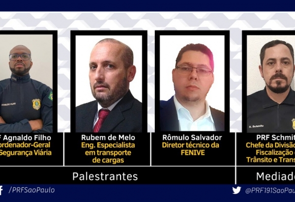 Não perca a live da PRF São Paulo sobre fiscalização de contêineres