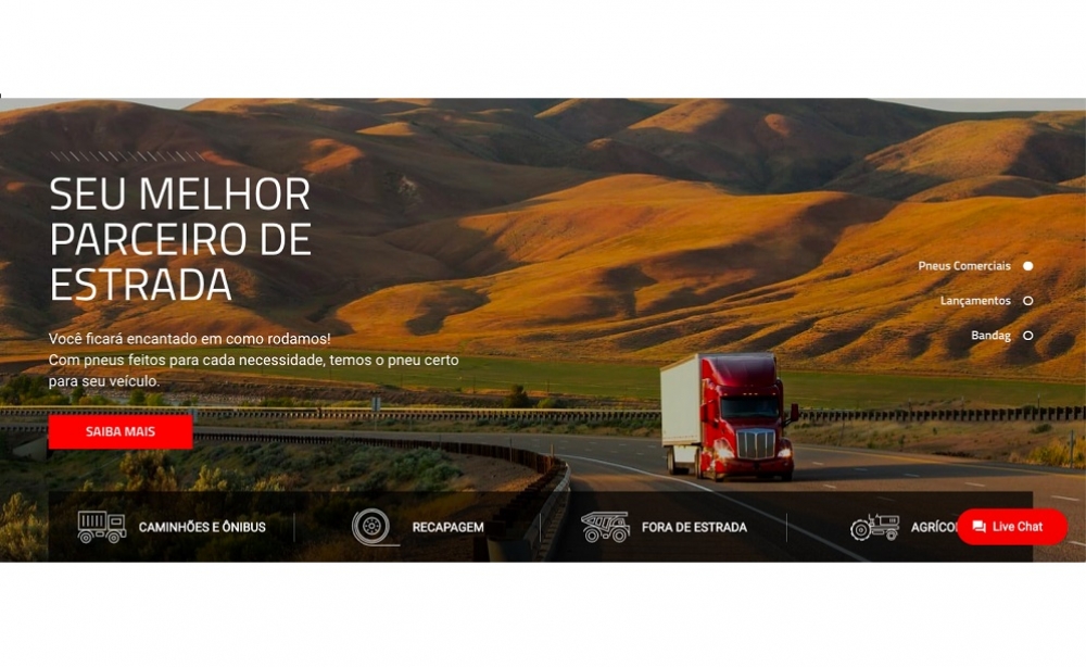 Bridgestone apresenta novo website para sua divisão Comercial