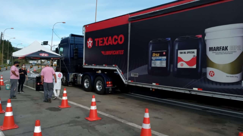 Texaco e AB Concessões se unem em ação a caminhoneiros contra o Covid-19