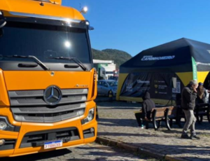 MB oferece test-drive do Novo Actros na rota da soja em Rondonópolis