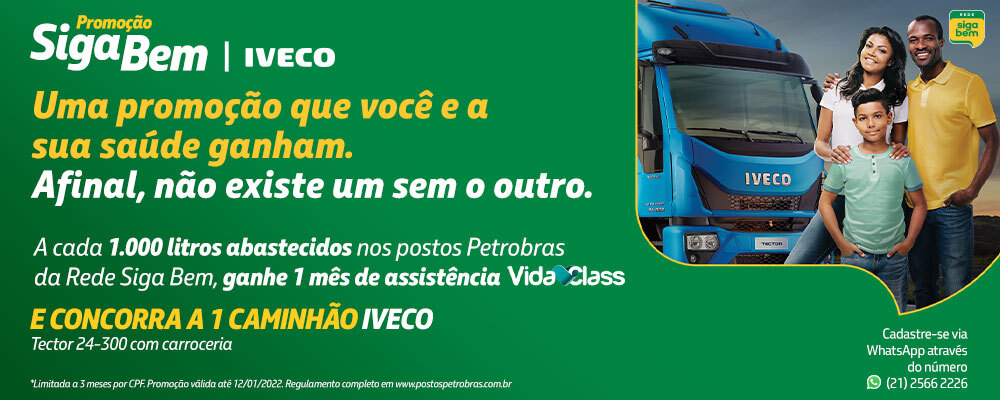 Rede Siga Bem lança promoção que premia com Assistência Vida Class e Iveco Tector 24-300 Auto-Shift com carroceria