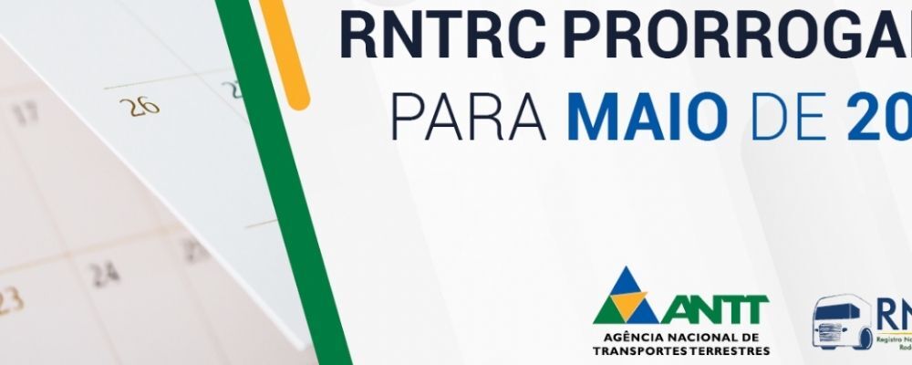 RNTRC é prorrogado para 31 de maio de 2022