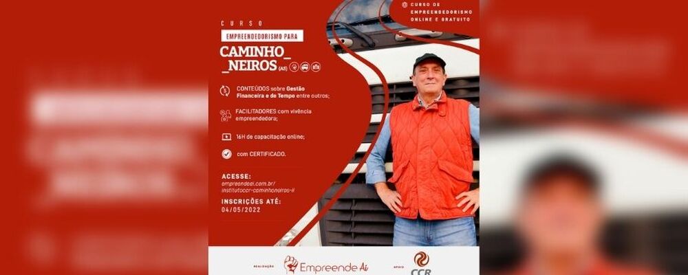 Programa gratuito de empreendedorismo para caminhoneiros tem vagas abertas