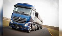 Mercedes-Benz volta à rota da safra e realiza test-drive do Actros em Uruguaiana