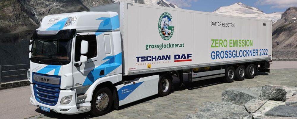 DAF CF Electric conquista o desfiladeiro mais desafiante da Europa