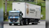 Líderes da Mercedes-Benz Trucks visitam operação de caminhão autônomo da Ypê