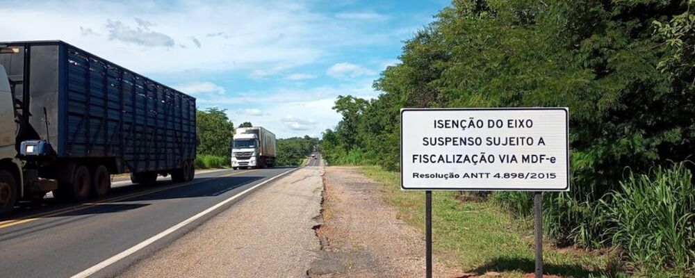 Ecovias do Araguaia passa a cobrar eixos suspensos de veículos com carga e documento fiscal em aberto