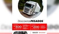 Caminhoneiros têm descontos exclusivos em pneus Bridgestone e Firestone com a promoção Descontos Pesados