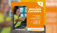 Oportunidade de emprego: motorista carreteiro na Graneleiro