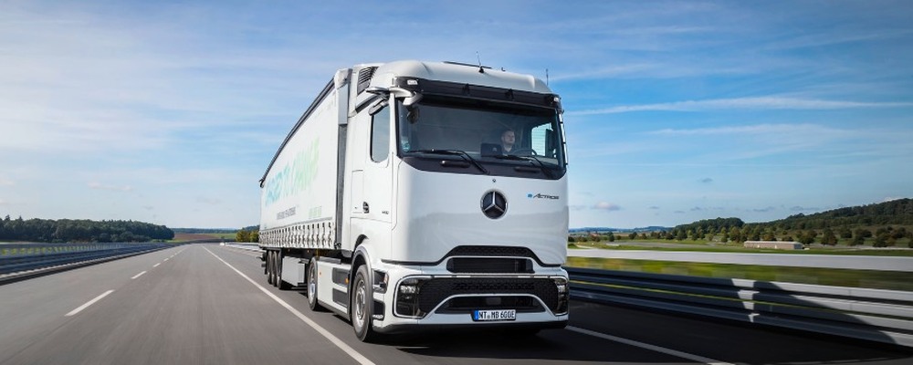 eActros 600 da Mercedes-Benz realiza viagem de teste mais extensa da história da empresa