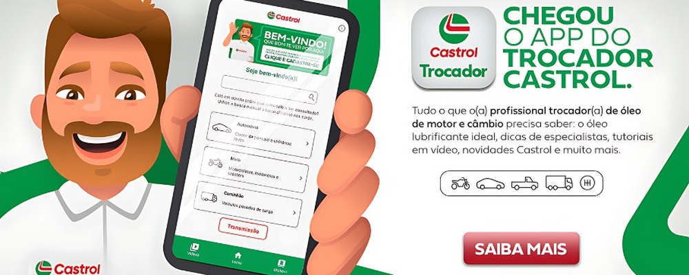 Castrol lança aplicativo para trocadores e reparadores automotivos