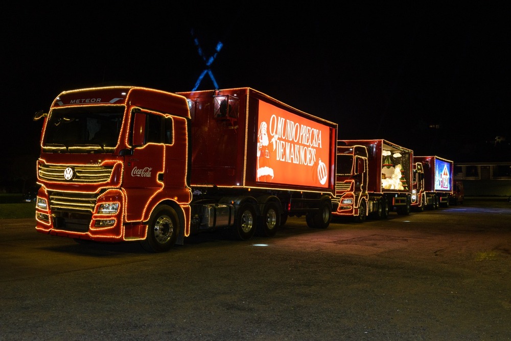 Caravana de Natal da Coca-Cola 2024: Confira o roteiro e calendário de onde irão passar os caminhões Volkswagen